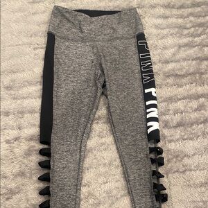 Women’s VS PINK Gray and Black Leggings